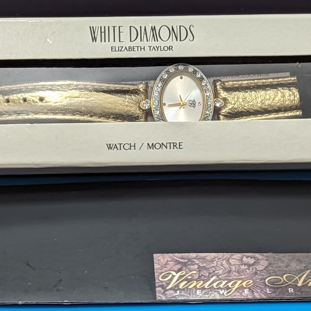 Diva Elizabeth Taylor Retired Design Wrist WATCH Quartz Movement Pristine Condit